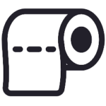 Toilet roll icon