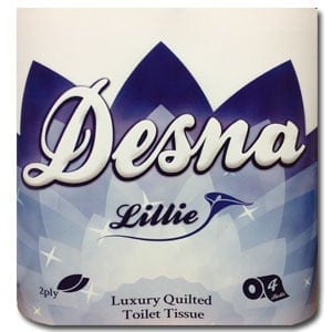 Pallet Deal Desna Lillie 2ply Toilet Rolls White 40 Pack