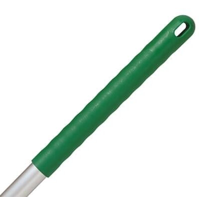 Colour Coded Green Aluminium Mop Handle. Made in the UK