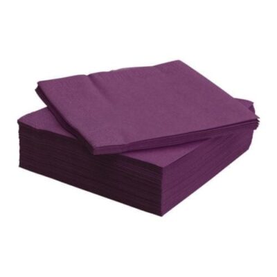 purple dinner napkin