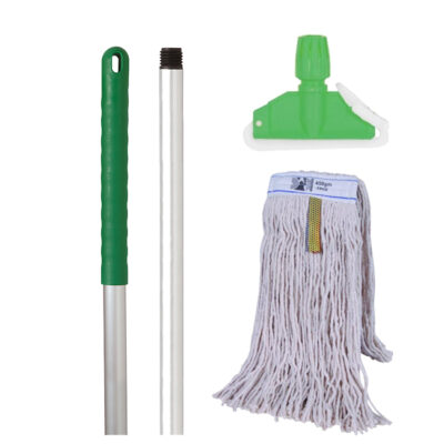 Green Kentucky Mop Set complete from Ramon Hygiene