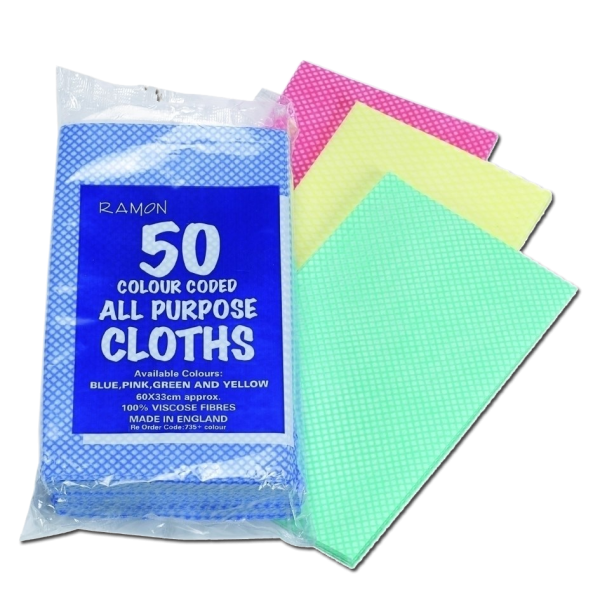 Colour Coded All Purpose Cloths