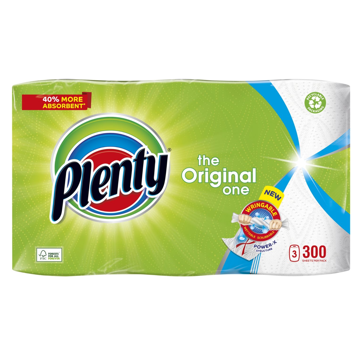 Plenty Kitchen paper for all your wiping tasks at home or work
