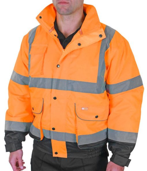 Loorollscom Two Tone Construction Bomber Jacket