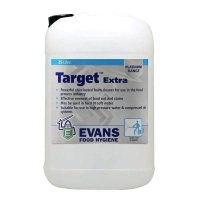 Foaming Cleaning Detergent Contains Caustic and Hypochlorite