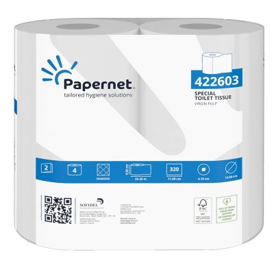 Papernet 320 sheet Toilet Rolls 2ply – 40 Pack 422603