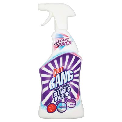 Cillit Bang Power Cleaner Bleach & Hygiene is our ultimate cleaning solution with up to 100% coloured stain removal and 10x more cleaning power vs pure bleach