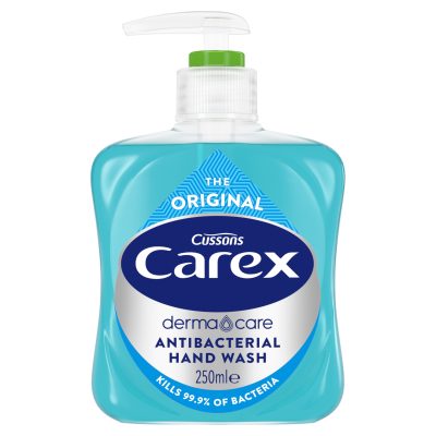 This Carex Original hand wash kills 99.9% of bacteria.