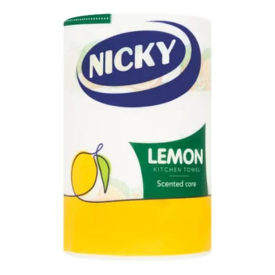 The Nicky Lemon Kitchen Roll is a product that combines functionality with a fresh lemon scent