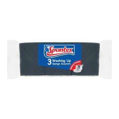 Ideal for washing up and wiping surfaces. These sponge scourers can be washed and reused multiple times