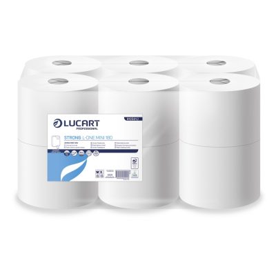 Lucart STRONG L One Mini Toilet Rolls 180m 12pk