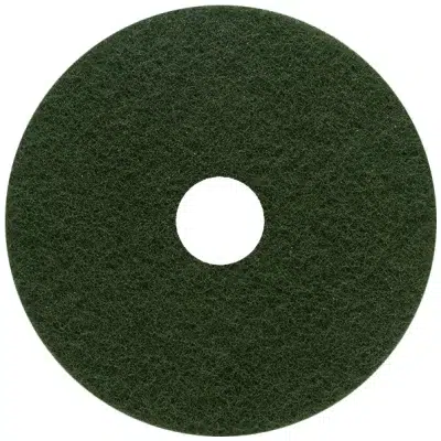 Heavy-duty scrubbing pad intended for wet scrubbing and light stripping. Designed for cleaning heavily soiled areas. Machine speed up to 350 rpm