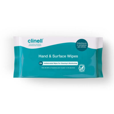 Clinell Antimicrobial Hand Surface Wipes 84s