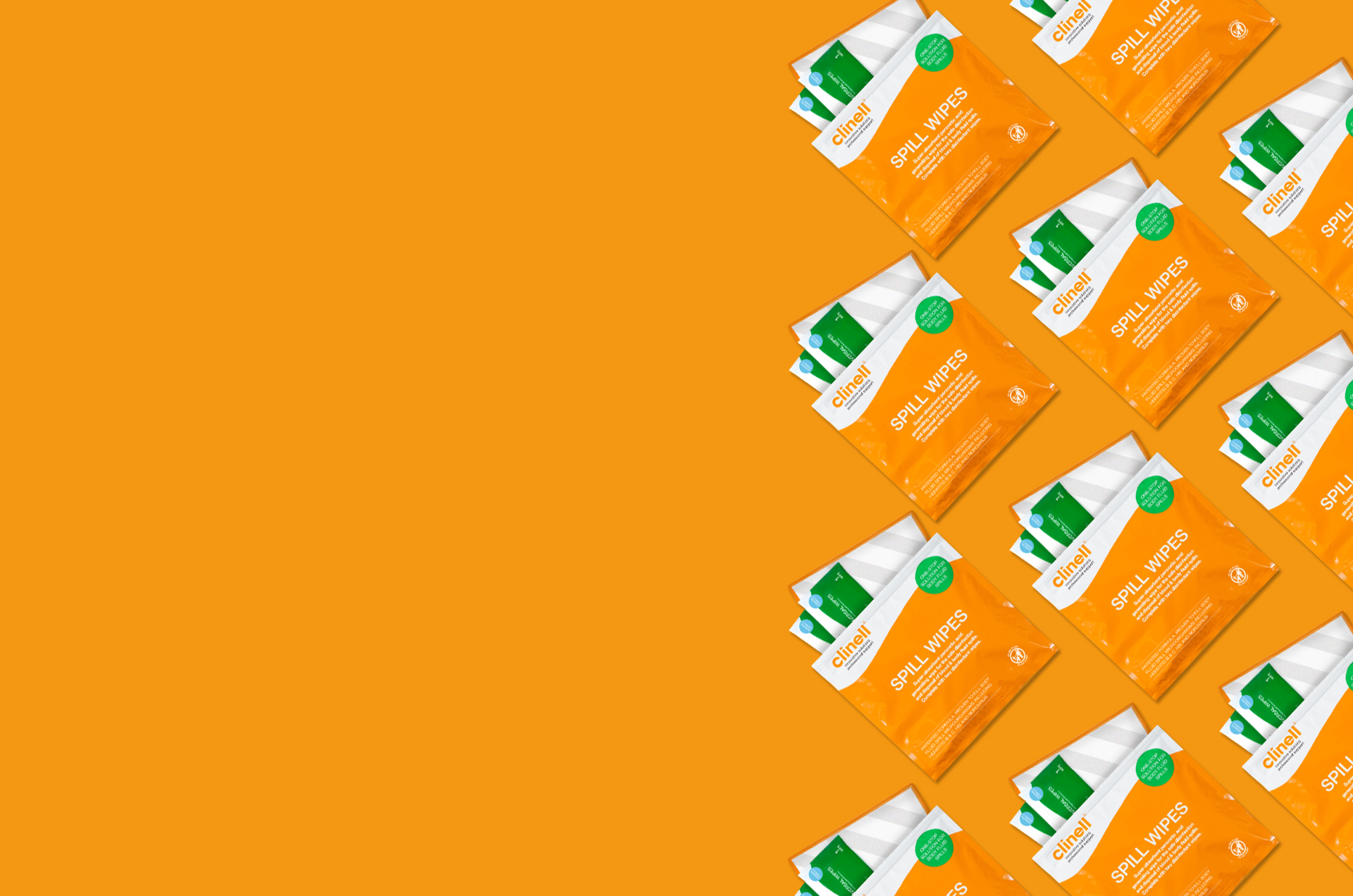 Clinell Spill Wipe and kit for cleaning and disposing Vomit and Bodily Fluids
