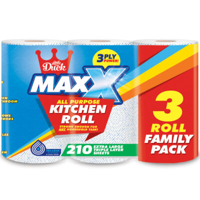 MaxX Jumbo Kitchen Rolls 3ply 4 x 3 Pack